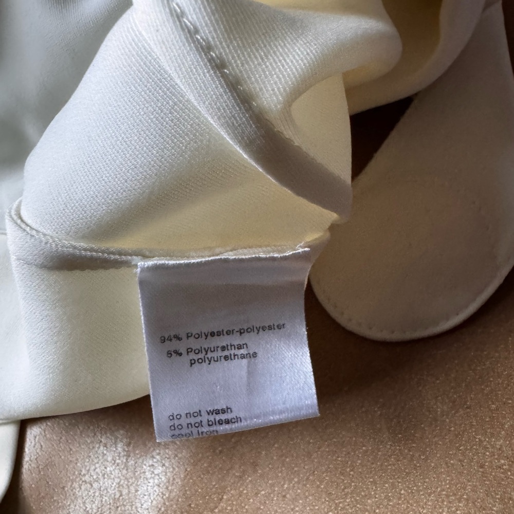 Akris punto Cream off white Blazer Vest double breasted side slits designer belt - Picture 13 of 13